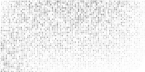 Abstract digital background with ones and zeros. Vector graphic pattern with binary code