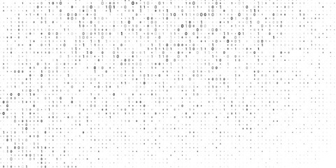 Abstract digital background with ones and zeros. Vector graphic pattern with binary code