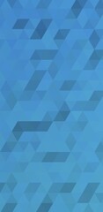 Obraz premium Abstract blue geometric background with triangles in a modern design style