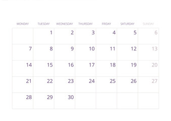 2026 Wall Calendar Cream Purple Aesthetic Floral Watercolor Illustration Year 2026 Wall Calendar