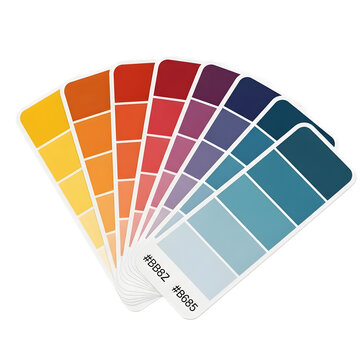 color palette guide on white background