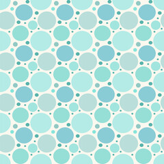 seamless pattern with blue circles