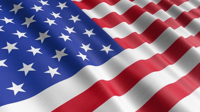 United States flag background loop