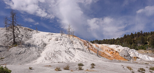Mammoth hot springs in Yellowstone National Park, Wyoming