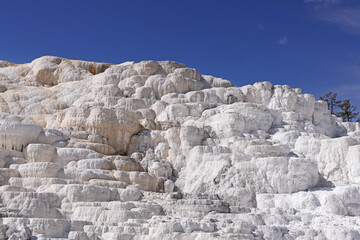 Mammoth hot springs in Yellowstone National Park, Wyoming