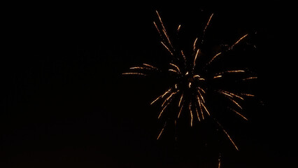 background of fireworks over night city stop motion aesthetic