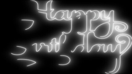 Happy Birthday Golden Typography with Luxury Celebration Theme