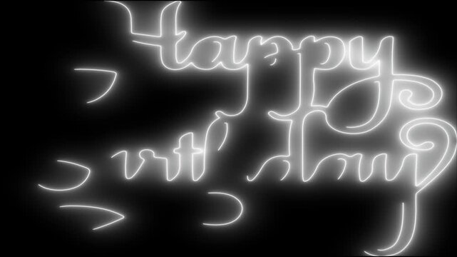 Happy Birthday Golden Typography with Luxury Celebration Theme