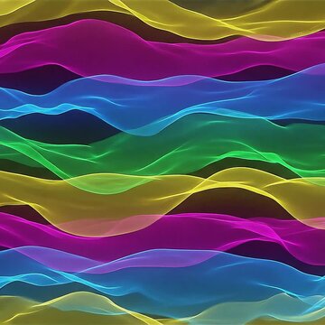 Liquid Neon Veil &mdash; Seamless Sheer Color Wash Loop (Square Video for Social Media)