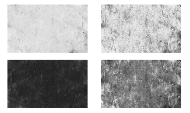 Vintage Grunge Paper Texture Set in Black and White - Powered by Adobe