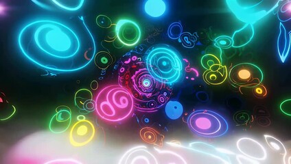 premium 4K animated visual display featuring bold text 2026 surrounded mesmerizing abstract background continuously swirling soft bokeh light effects perfect elegant new year presentations - Powered by Adobe