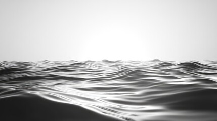 Reflecting liquid surface creating an abstract wave pattern