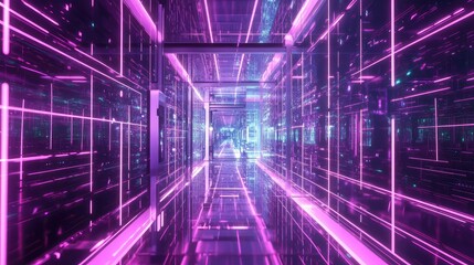 Digital tunnel connecting data in virtual cyberspace