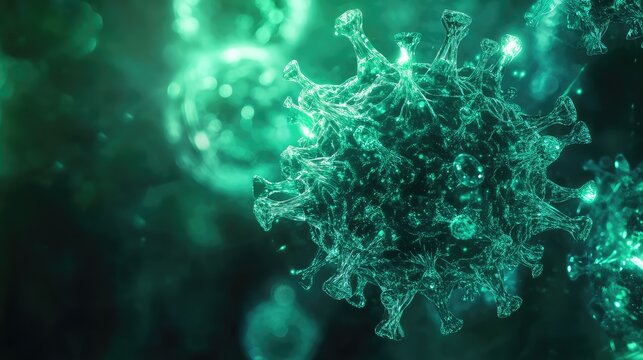 Coronavirus covid 19 pandemic disease infecting human body - Powered by Adobe