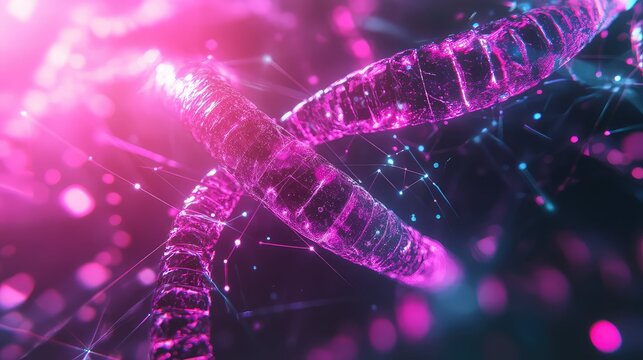 Dna helix structure showing genetic and scientific research