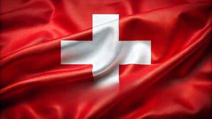 Flag of Switzerland, Fabric realistic flag, Switzerland Independent Day flag