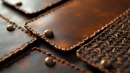 Leather and tweed variant