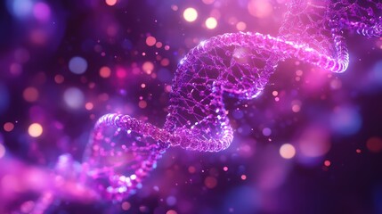 Dna helix structure representing science and biotechnology genetics