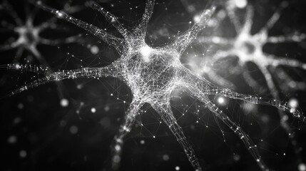 Artificial intelligence processing data in neural network concept