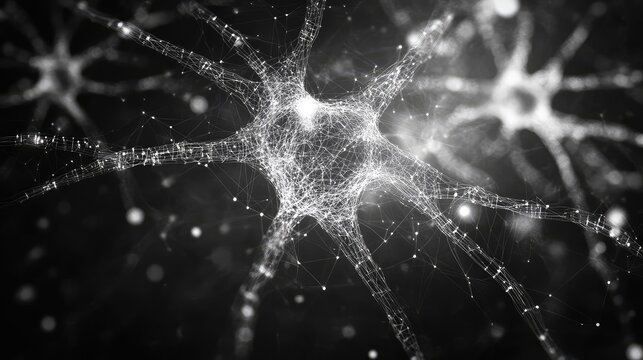 Artificial intelligence processing data in neural network concept