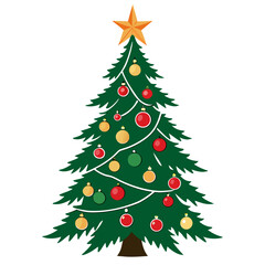 Christmas tree isolated on