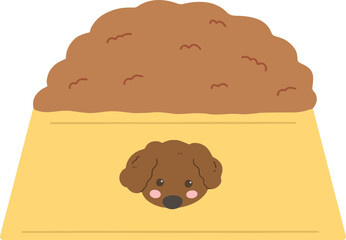 illustration of cat and dog foos