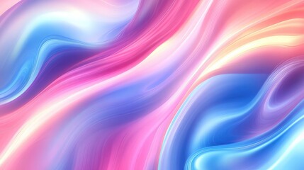 Obraz premium Vibrant fluid gradient waves creating abstract artistic background