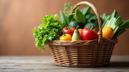 Wicker Basket Vegetables (Set 1)