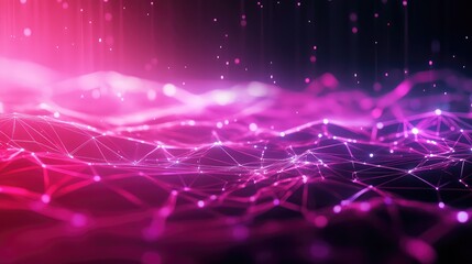 Digital network connecting data points in an abstract plexus