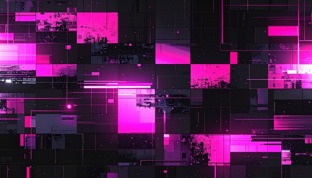 retro, abstract, pixel, noise, static, 8bit, vintage, background, pink, square, digital, pattern, aesthetic, texture, neon, animation, glitch, technology, modern, futuristic, graphic, screen, colorful