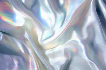 Holographic color texture. Holographic Background Texture Wave Curve Fabric
