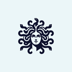 Medusa Gorgon Goddess Logo