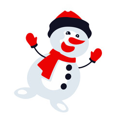 merry christmass, christmass characters for decoration of xmas holidays, collection of christmas icons, happy new year. Vector illustration