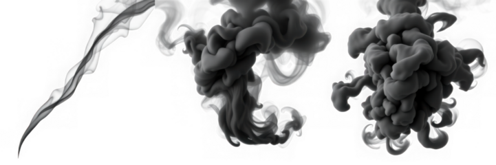 Abstract Black Ink Clouds in Water: A Study in Motion and Form.