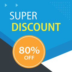 Sale banner template design, Mega sale special offer template 0