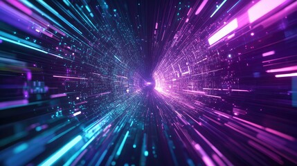 Abstract digital tunnel creating fast data movement