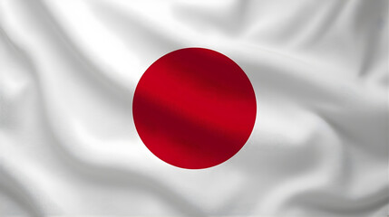 Waving Japan Flag