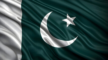 Waving Pakistan Flag