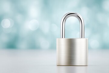 Fototapeta premium Cybersecurity interface with digital padlock and code matrix background, Canon EOS R5 --ar 3:2 --profile sjdv69f --stylize 750 --v 7 Job ID: d1535c40-be0d-49ac-9cf2-8963e52861ff