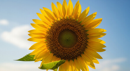 Obraz premium sunflower on blue sky