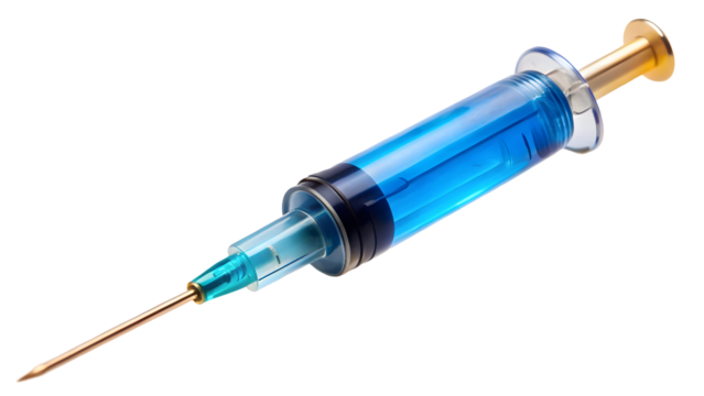 syringe isolated on white