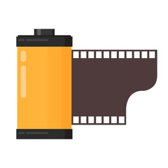 Roll film vector. Roll film on PNG.