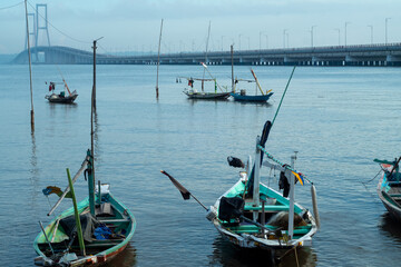 fishing boats in the harbor