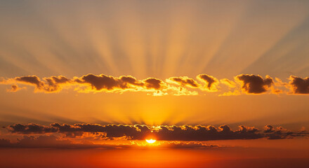 sunrise over the mountains