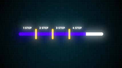 Modern 5 Step Flowchart Animation | Animated Process Infographic Template for Business Presentation 4k Video