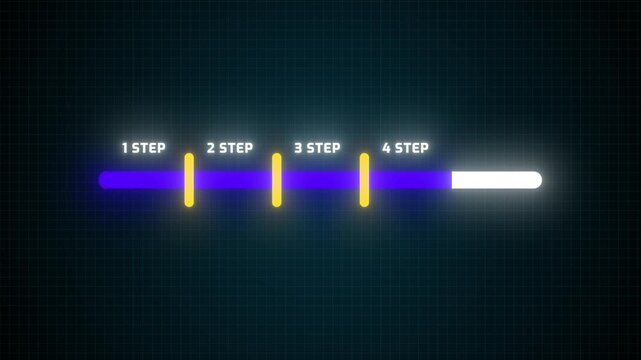 Modern 5 Step Flowchart Animation | Animated Process Infographic Template for Business Presentation 4k Video