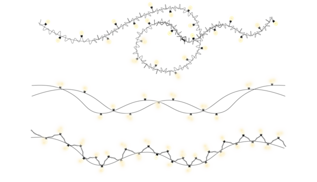 String light glowing pattern