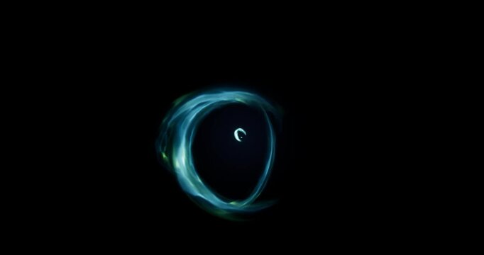 blue energy aura effect on black background