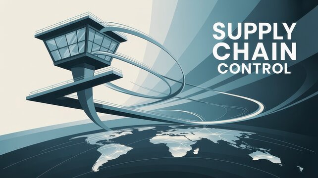 Supply Chain Control Concept with Illustrated Control Tower Design