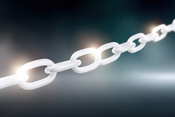 Obraz premium Abstract data chain graphic representing decentralized technology, Canon EOS R5 --ar 3:2 --profile sjdv69f --stylize 750 --v 7 Job ID: cef8d325-acc8-44bb-b607-e332c99e4960